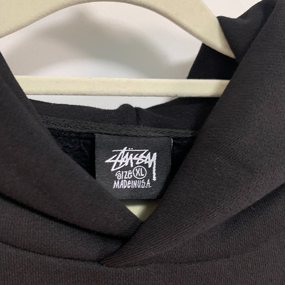 Cactus Plant Flea Market × Stussy collaboration black cotton sweatshirt - Picture 2 of 7